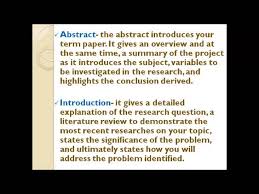Sample apa abstract for history paper. Term Paper Writing The Format Youtube