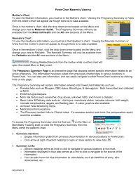 Powerchart Maternity Viewing Mother S Chart To View The Mothers