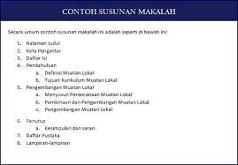 Contoh Susunan Makalah Sederhana Baik Benar Lengkap Perencanaan Sederhana Surat