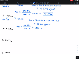 Or 1 mole of a substance will contain avogadro's number of that substance. Solved Calculate The Percent By Mass Of The Eleme