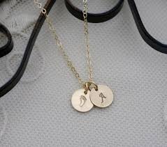 Baby Foot Necklace Gold Baby Foot Necklace Tiny Disc Foot Imprint Necklace Teeny Tiny Baby Foot Ne Baby Feet Necklace Baby Initial Necklace Baby Feet Charm