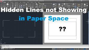 Autocad Hidden Lines Not Showing In Paper Space Layout Appear Solid In Layout