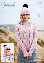 Sweater Cowl Hat In Stylecraft Special Aran With Wool 9555 Downloadable Pdf Jumper Knitting Pattern Aran Knitting Patterns Knitted Hats