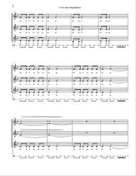 Coro das Maçadeiras (SSA and percussion)