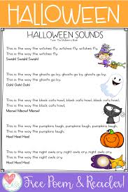 Halloween Emergent Reader Poem Simple Poems For Kids Emergent Readers How To Memorize Things