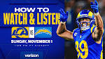 Los Angeles Rams vs. Los Angeles Chargers: How to watch, listen 