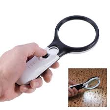 Vscale 3 Ultra Bright Led Lights 3x 45x Power Handheld Reading Magnifying Glass With Light Ideal For Reading Small Prints Map Coins Inspection And Jewelry Loupe Walmart Com Walmart Com