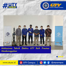 Halo #SobatHebatUTY Sobat ada kabar keren nih. Tiga mahasiswa dari Prodi  Teknik Elektro UTY, berhasil terpilih sebagai penerima program pendanaan  penelitian, atas Program Talenta Inovasi Indonesia Gelombang ke-2 tahun  2021 lho ..