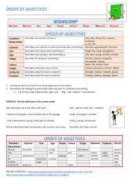 Learn about sizes adjectives shapes with free interactive flashcards. Order Of Adjectives Ss
