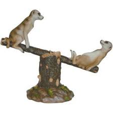 Buy Meerkat Seesaw Garden Ornament At Argos Co Uk Your Online Shop For Gnomes And Characters Garden Ornaments Meerkat Garden