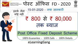 You get the flexibility with money — whether you intend to get a fixed deposit for a year or 15 years, it depends on you to do so, and there are no fixed rules associated with the fixed deposit. Post Office Fixed Deposit Scheme Post Office Fd Scheme 2020 Fd Fixed Deposit In Hindi Youtube