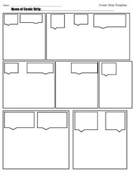 Comic strips are a great way to stimulate your child's creative thinking and drawing skills. Comic Strip Template Comic Strip Template Comic Strips Comics