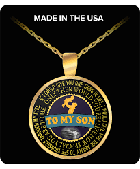 Best Birthday Gift For Son S Girlfriend To My Son Necklace Fatherand Son Necklace Best Gifts Gifts Sons
