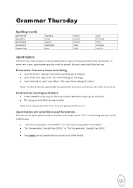 Choose that best fit for your child grade. Apostrophes Worksheet