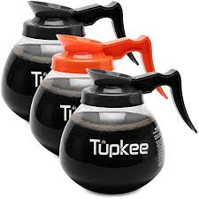 Black And Decker Coffee Pot Replacement Tupkee Coffee Pots Decanter Carafe Commercial Replacement Glass 64 Oz 12cup Set Of 3 2 Black Regular Handle And 1 Orang Coffee Carafe Coffee Pot Coffee Uses