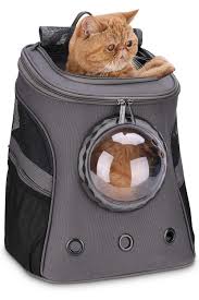 If you're looking for a backpack that you can use to carry your dog that acts like a bubble, allowing them to remain inside with more freedom of movement while you hike, the lillimeow ventilated pet carrier backpack is our top recommendation. Pin On Cat Treats