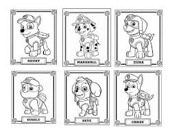 Paw Patrol Rocky Marshall Zuma Rubble Skye Chase Ausmalbilder Ausmalbilder Paw Patrol Ausmalbilder Rubble Paw Patrol