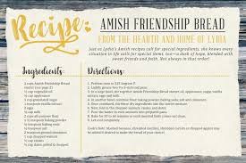 Put warm water in a glass or ceramic bowl or, my favorite, a large canning jar.(no metal). Amish Friendship Bread Recipe