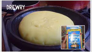 It consists of starchy foods—such as cassava, yams, or plantains—that have been boiled, pounded, and rounded into balls; How To Ghana Fufu Flour Mix And Shape Fufu Easy Youtube
