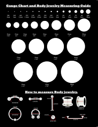 piercing chart google search ear gauge sizes gauges