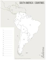 The andes mountain range dominates south america's landscape. South America Countries Printables Map Quiz Game