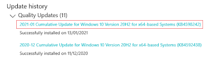 Microsoft has not revealed the exact date the update will become admins could upgrade these systems to windows 10 version 1909 as an alternative as it is supported until may 2021; Solved Cumulative Update For Windows 10 Version 20h2 For X64 Based Hp Support Community 7935065
