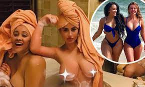 CBB's Chloe Ayling and pal Natalie Nunn pose TOPLESS in a bathtub during  Thailand getaway | Daily Mail Online