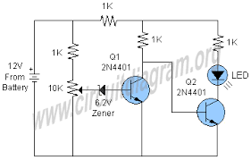 Simple Battery Monitor Circuit Diagram Schematic Circuit Diagram Battery Charger Circuit Monitor