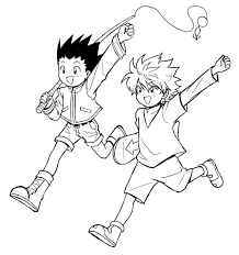 Looking for the best wallpapers? Kirua Gon Hunter X Hunter Killua Sketch Gon And Killua Drawing Hunter X Hunter Coloring Pages