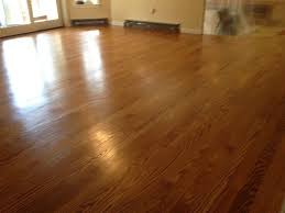 Red Oak With Golden Oak Stain By Minwax Here S A Pic With 1 Coat Poly And Stain Red Oak Hardwood Floors Oak Hardwood Flooring Red Oak Hardwood