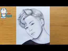Maybe you would like to learn more about one of these? How To Draw Jimin Bts By One Pencil Pencil Sketch Drawing Tutorial Youtube Pencil Sketch Drawing Bts Drawings Drawings