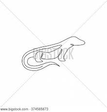 Learning how to draw a komodo dragon will. One Continuous Line Vector Photo Free Trial Bigstock