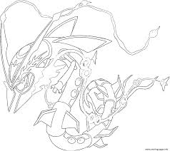 Show your kids a fun way to learn the abcs with alphabet printables they can color. Mega Rayquaza Rubis Omega Et Saphir Alpha Coloring Pages Printable