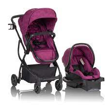 Evenflo Urbini Omni Plus Travel System Stroller Raspberry Pink Walmart Com