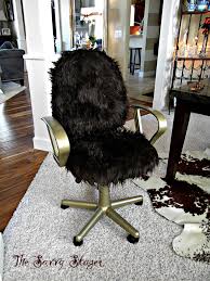 Urban shop super soft faux fur saucer chair with folding metal frame, black. Fur Covered Office Chair Office Chair Makeover Office Chair Redo Chair Makeover