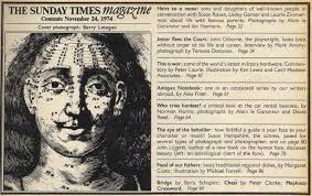 Sunday Times Magazine 24 November 1974 Susan Raven Lesley Garner Laurie  Zimmerman