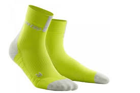 Cep Short Compression Socks 3 0 Yellow Mens Running In 2020 Short Compression Socks Workout Clothes Sport Socks