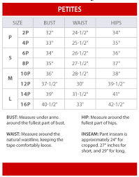 Style Co Petites Size Chart Raid Her Closet