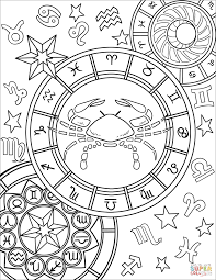 Cancer Zodiac Sign Coloring Page Free Printable Coloring Pages Zodiac Signs Cancer Printable Coloring Pages Coloring Pages