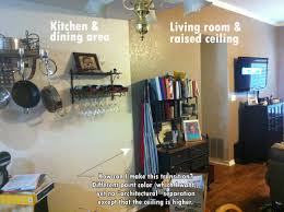 long wall in open floor plan