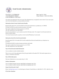 Medicaid affordable health care coverage the following list includes documents that you may need for benefit approval. Benefit Verification Letter From The Social Security Administration For April 19 2016