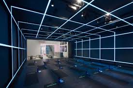 Nike Builds Futuristic Workout Studio In Beijing Gym Interior Gym Design Design
