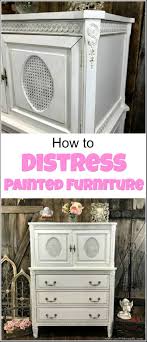 How To Distress Painted Furniture For A Beautiful Worn Look Distressed Furniture Painting Distressed Furniture Diy Distressed Painting