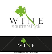 logo for the wine business wine grape leaf wine leaves wine wine logo