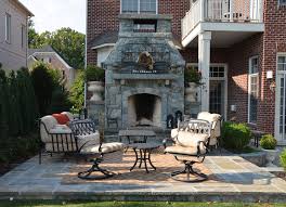 Alpine outdoor fireplace with 2 wood boxes project material list 11' 8 w x 3' 10 d. Siting An Outside Fireplace