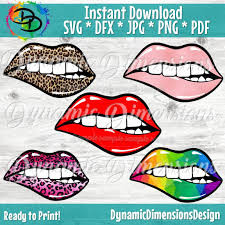 Download Bleeding Lips Svg Dripping Lip Svg Leopard Rainbow Biting Decal Makeup Digital Download Teeths Png Vinyl Cut File Fashion Woman Lips By Dynamic Dimensions Thehungryjpeg Com