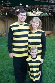 You probably already have the supplies to make a simple bee costume that's great for halloween or the next costume party. Cindy Derosier My Creative Life Homemade Bumble Bee Costumes