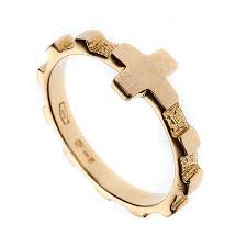 1221) when he was visited by the blessed virgin mary. Rosary Ring Gold 18k Online Sales On Holyart Com