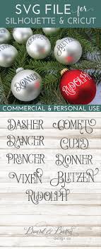 Who Doesn T Need A Set Of Reindeer Name Svg Files Grab This Set Today Of Cute Vintage Style Reindeer Names Vintage Reindeer Cricut Ornaments Christmas Crafts