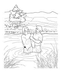 Keep your kids busy doing something fun and creative by printing out free coloring pages. John Baptizing Jesus Coloring Page